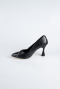Stiletto Cuir Noir MJD5158