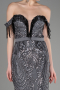 Robe Queue de Poisson Longue Anthracite ABU3783