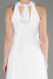 Robe De Soirée Longue Blanc ABU3252