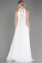 Robe De Soirée Longue Blanc ABU3252