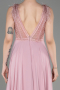 Robe de Soirée Longue Mousseline Poudre ABU3856