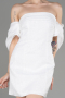 Robe de Cérémonie Courte Blanc ABK2040