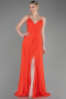 Robe De Soirée Longue Orange ABU1305