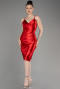 Robe de Cérémonie Courte Rouge ABK2078