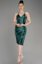 Robe de Cérémonie Courte Émeraude ABK2078