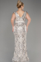Robe De Fiançailles Grande Taille Longue Vison ABU6143