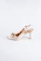 Stiletto Coupe Au Laser Rose MJL5164