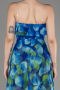 Robe de Soirée Longue Bleu Saxe ABU3975