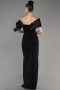 Robe de Soirée Longue Noir ABU4024