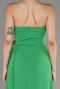Robe De Soirée Mousseline Longue Vert ABU6138