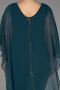 Robe De Invitation Grande Taille Mousseline Émeraude ABT112