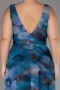 Robe De Soirée Grande Taille Longue Vert Pétrole ABU4050