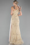 Robe de Soirée Longue Or ABU4059