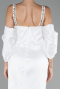 Robe De Fiançailles Grande Taille Longue Blanc ABU3921