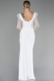 Robe de Soirée Longue Blanc ABU4117