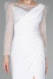 Robe de Soirée Longue Blanc ABU4117