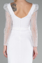 Robe de Soirée Longue Blanc ABU4117