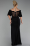 Robe de Soirée Grande Taille Longue Noir ABU4100