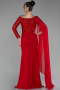 Robe De Soirée Longue Rouge ABU3511