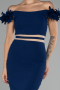 Robe de Cérémonie Courte Bleu Marine ABK2120
