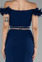 Robe de Cérémonie Courte Bleu Marine ABK2120