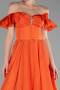 Robe De Soirée Longue Orange ABU3884
