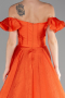 Robe De Soirée Longue Orange ABU3884