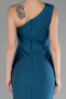 Robe De Soirée Longue Vert Pétrole ABU4116