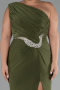 Robe De Fiançailles Grande Taille Longue Kaki ABU4148