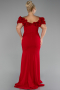Robe de Soirée Grande Taille Longue Rouge ABU4081