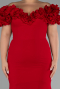 Robe de Soirée Grande Taille Longue Rouge ABU4081