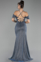 Robe de Soirée Longue Indigo ABU4212