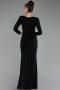 Robe de Soirée Longue Noir ABU3542