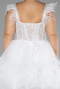 Robe De Fiançailles Grande Taille Courte Blanc ABK2087