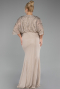 Robe De Fiançailles Grande Taille Longue Beige ABU3732
