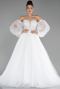 Robes de Mariage Longue Blanc ABG112