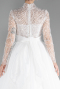Robes de Mariage Longue Satin Blanc ABU4250