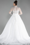 Robes de Mariage Longue Satin Blanc ABU4250