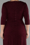 Robe De Soirée Grande Taille Longue Rouge Bordeaux ABU3504