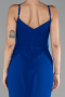 Robe de Soirée Longue Bleu Saxe ABU4299