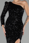 Robe de Soirée Longue Noir ABU4302