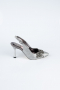 Chaussure de soirée Coupe Au Laser Platine MJ4101