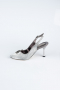 Chaussure de soirée Coupe Au Laser Platine MJ4101