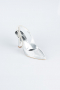 Stiletto Coupe Au Laser Argent MJ4102