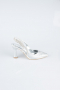 Stiletto Coupe Au Laser Argent MJ4102