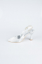 Stiletto Coupe Au Laser Argent MJ4102