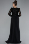 Robe de Soirée Grande Taille Longue Noir ABU4311