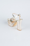 Chaussure Coupe Au Laser Or MJL2331