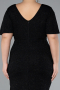 Robe De Invitation Grande Taille Midi Noir ABK2146