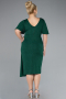 Robe De Invitation Grande Taille Midi Émeraude ABK2146